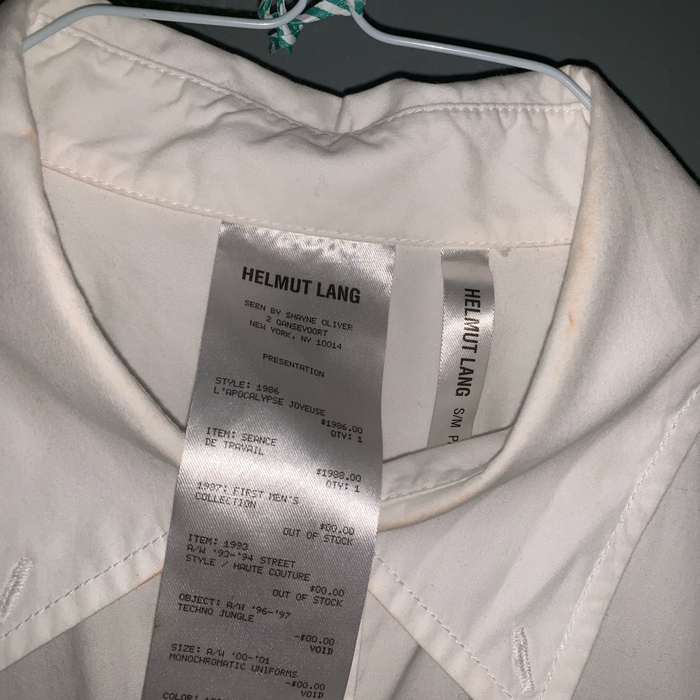 Helmut Lang Button Down - image 2